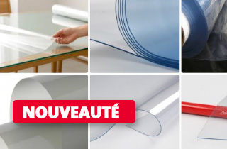 Films PVC Cristal en grande laize